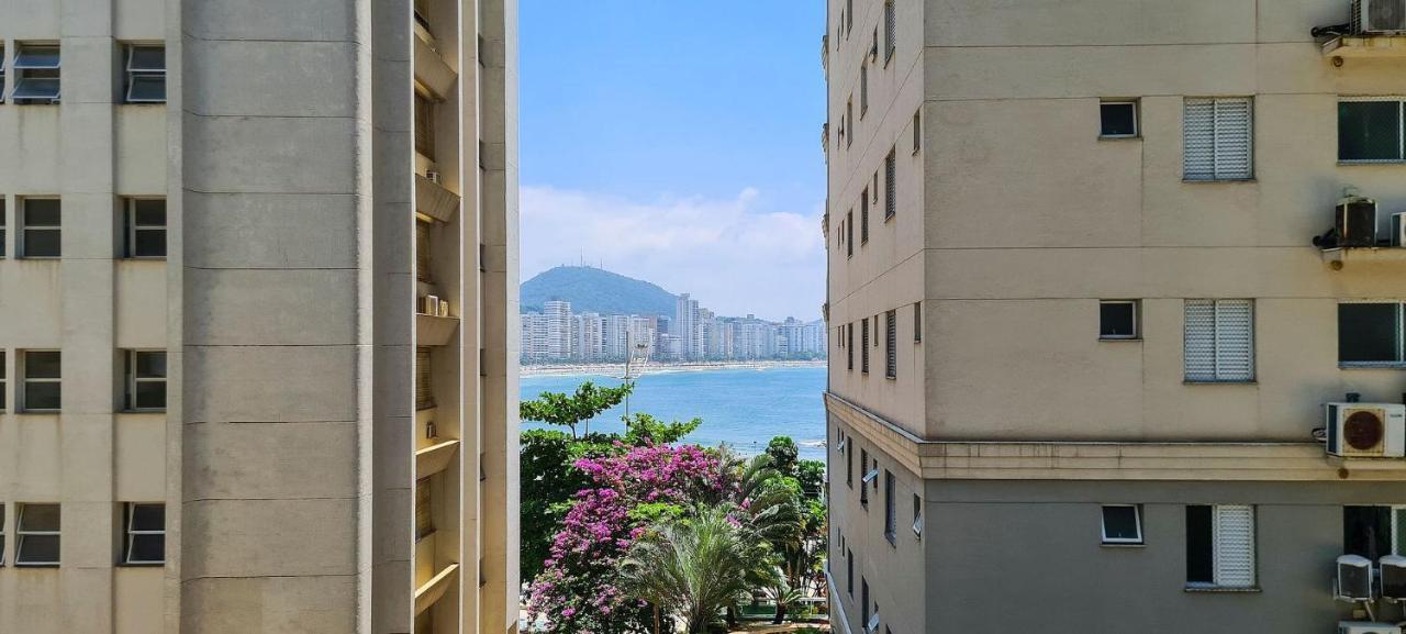 Apto Com Garagem E Lavanderia Em Frente A Praia Guarujá Dış mekan fotoğraf