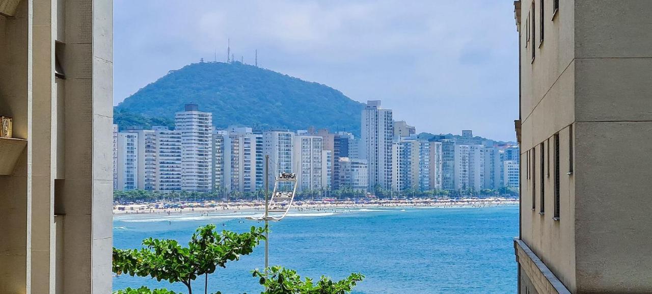 Apto Com Garagem E Lavanderia Em Frente A Praia Guarujá Dış mekan fotoğraf