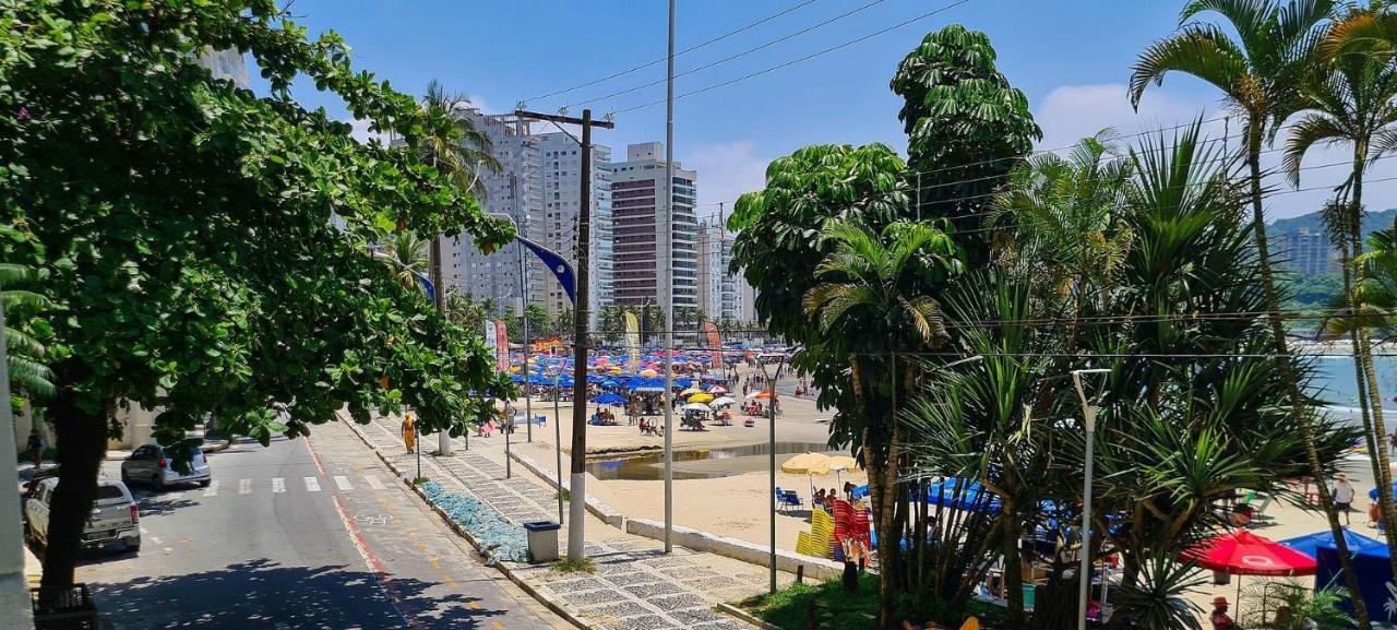 Apto Com Garagem E Lavanderia Em Frente A Praia Guarujá Dış mekan fotoğraf
