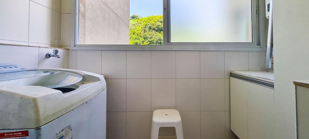 Apto Com Garagem E Lavanderia Em Frente A Praia Guarujá Dış mekan fotoğraf